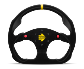 Momo MOD30 Buttons Steering Wheel 320 mm -  Black Suede/Black Spokes/1 Stripe