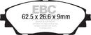 EBC 14+ Mazda 3 2.0 (Japan Build) Greenstuff Front Brake Pads-4