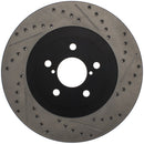 StopTech 02-10 Subaru WRX Slotted & Drilled Right Front Rotor (exc. STi)-1