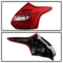 Spyder 12-14 Ford Focus 5DR LED Tail Lights - Red Clear (ALT-YD-FF12-LED-RC)-6