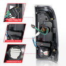 ANZO 1997-2003 Ford F-150 LED Tail Lights w/ Light Bar Black Housing Smoke Lens-4