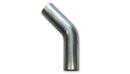 Vibrant 2.5in O.D. T304 SS 45 deg Mandrel Bend 6in x 6in leg lengths (3.5in Centerline Radius)-2