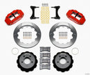 Wilwood Narrow Superlite 6R Front Hat Kit 12.88in Red 93-96 Mazda RX7-1