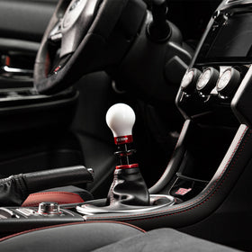 Cobb Subaru 6-Speed Weighted COBB Shift Knob - White (Incl. Both Red + Blk Collars) - 0