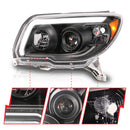 ANZO 06-09 Toyota 4 Runner Projector Headlights Plank Style - Black-4