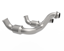 Kooks 20-22 Ford F250 7.3L V8 / Ford F350 7.3L V8 1-7/8in x 3in SS Headers w/ Green Catted Conn-3