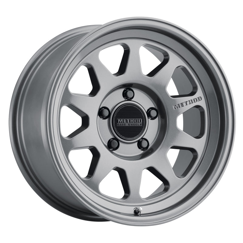 Method MR316 17x8.5 0mm Offset 5x5 71.5mm CB Gloss Titanium Wheel - 0