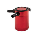 Mishimoto Compact Baffled Oil Catch Can - 2-Port - Red-1