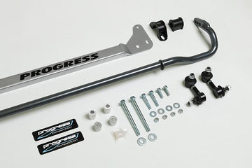 Progress Tech 96-00 Honda Civic Tubular Rear Sway Bar (25mm - Adjustable) - 0