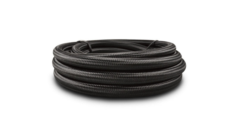 Vibrant Black Nylon Braided Flex Hose w/PTFE Liner AN -10 (150ft Roll) - 0