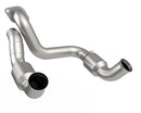 Kooks 20-22 Ford F250 7.3L V8 / Ford F350 7.3L V8 3in SS High Output Green Catted Connecting Pipes-4