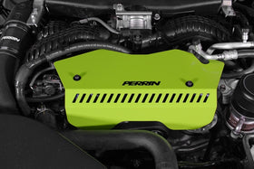 PERRIN 22-26 Subaru WRX Pulley Cover - Neon Yellow (TALL - For Use w/o PERRIN AOS) - 0