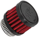 K&N 0.75 inch ID 1.375 inch OD 1.125 inch H Clamp On Crankcase Vent Filter-2