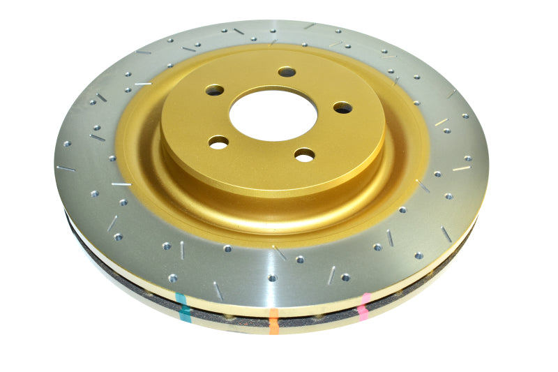 DBA 2016+ Holden RG Colorado / Trailblazer Rear 4000 Series XS Drilled & Slotted Gold Brake Rotor - 0