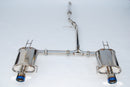 Invidia 04-08 Acura TSX Q300 Rolled Titanium Tip Cat-Back Exhaust-2