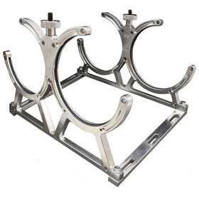 Nitrous Express Billet Bracket for Dual 10 Or 15lb N2O Bottle Incl Floor Mounts - 0