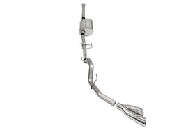 Corsa 2021-2025 Ford F-150 SuperCrew/6.5in Bed 3.5L V6 Sport Cat-Back Single Side Exit-Polished
