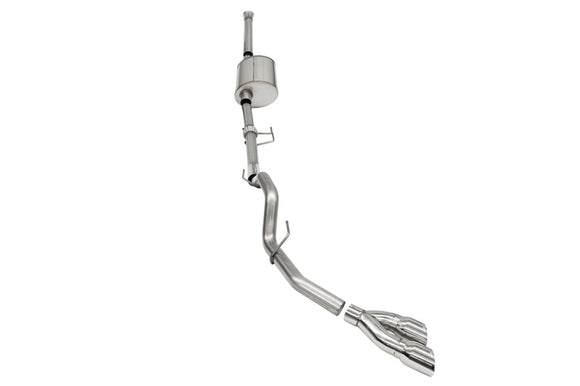 Corsa 2021-2025 Ford F-150 SuperCrew/6.5in Bed 3.5L V6 Sport Cat-Back Single Side Exit-Polished