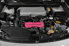 PERRIN 22-26 Subaru WRX Pulley Cover - Hyper Pink (SHORT - For Use w/PERRIN AOS) - 0