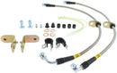 StopTech 05-08 Mustang V6 w/ABS / Mustang GT V8 / 07-09 GT500 Stainless Steel Front Brake Lines-1