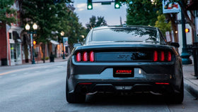 Corsa 2015-2017 Ford Mustang GT 5.0 3in Cat Back Exhaust Black Dual Tips (Sport) - 0