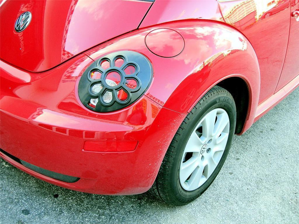 06-10 VW VOLKSWAGEN BEETLE DAISY FLOWER TAIL LIGHT COVERS 2 PIECES // PART # TLCVWBTD2