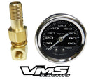 100 PSI Liquid Filled Fuel Pressure Gauge 0-100 PSI WITH Adapter for HONDA/ACURA engines-3