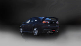 Corsa 2008-2015 Mitsubishi Lancer Evolution X Sedan 2.0L Polished Sport Dual Rear Cat-Back Exhaust - 0