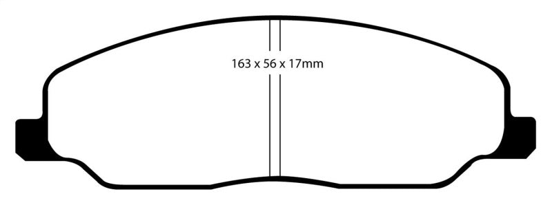 EBC 05-10 Ford Mustang 4.0 Yellowstuff Front Brake Pads - 0