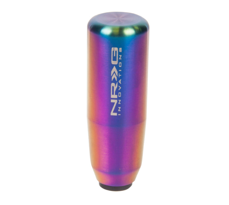 NRG Universal Short Shifter Knob - 3.5in. Length / Heavy Weight .85Lbs. - Multi Color/Neochrome - 0