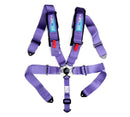 NRG SFI 16.1 5Pt 3 Inch Seat Belt Harness with Pads / Cam Lock - Purple-1