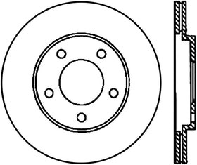 StopTech Power Slot 05-10 Mustang V6/4.0L / GT V8-4.6L Rear Left CRYO Rotor