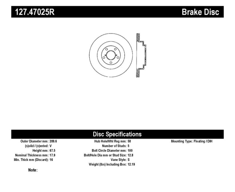 StopTech 06-07 Subaru Impreza WRX (Exc STi) Slotted & Drilled Right Rear Rotor - 0