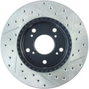 StopTech 02-06 Acura RSX Slotted & Drilled Right Front Rotor-3