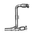 BBK 07-11 Jeep 3.8 V6 Long Tube Exhaust Headers And Y Pipe And Converters - 1-5/8 Silver Ceramic-8
