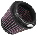 K&N Filter Universal Rubber Filter 3 1/2 inch Flange 5 inch Base 3 1/2 inch Top 4 inch Height-6