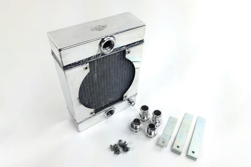 CSF Universal Drag Race / Tuck Radiator w/9in Spal Fan - 10.5in H x 10in L x 3.6in W - 0