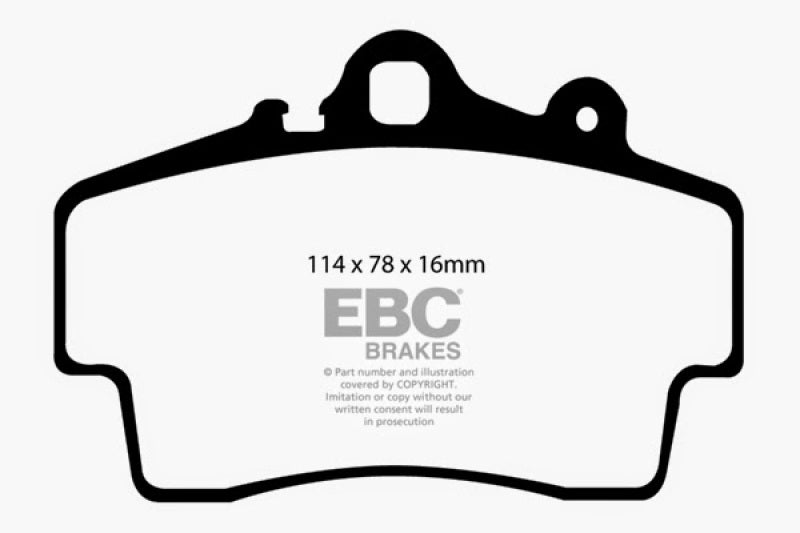 EBC 97-99 Porsche Boxster Bluestuff Front Brake Pads - 0