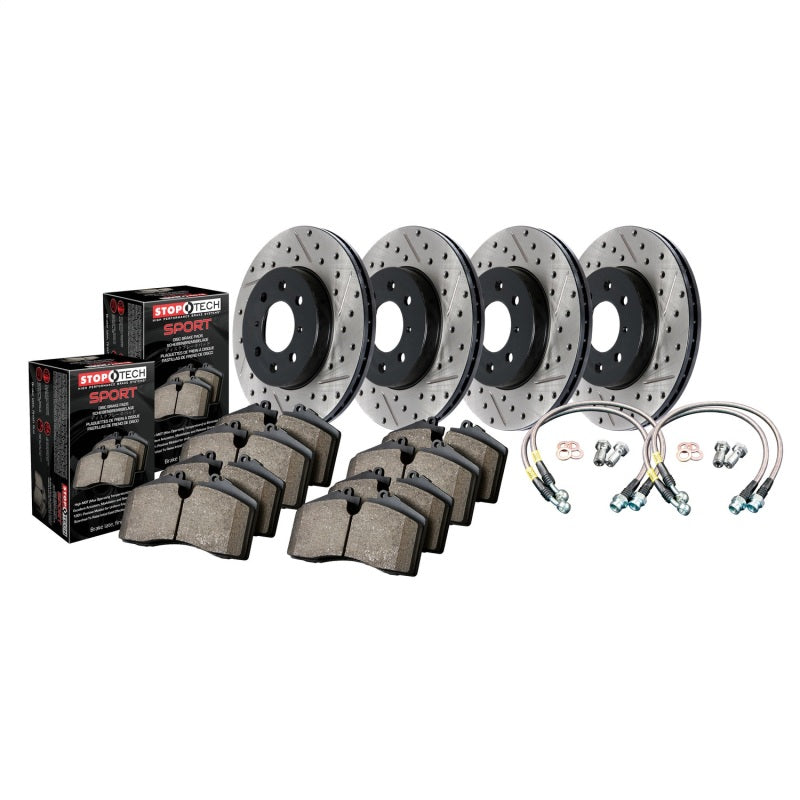 Sport Axle Pack, Drilled & Slotted, 4 Wheel - 0