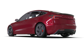 Rally Armor 24-26 Tesla Model 3 Highland Black UR Mud Flap Dark Grey Logo - 0