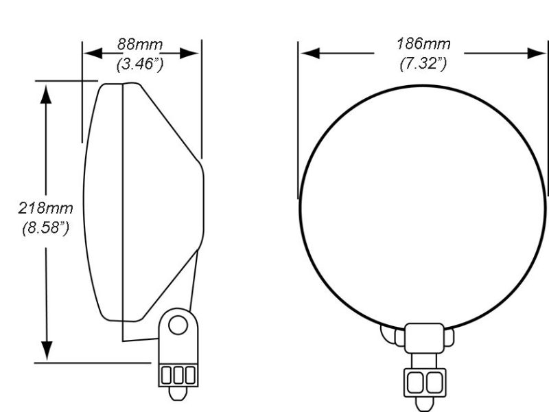 Hella 700FF H3 12V/55W Halogen Driving Lamp Kit - 0