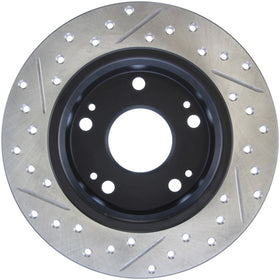 StopTech 04-08 Acura TSX / 03-07 Honda Accord SportStop Slotted & Drilled Left Rear Rotor - 0