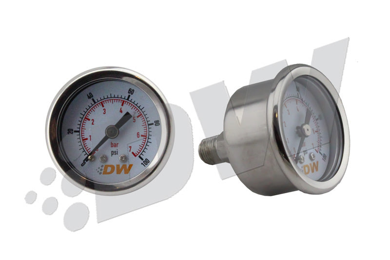 DeatschWerks 0-100 PSI 1/8in NPT Mechanical Fuel Pressure Gauge - 0