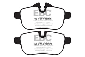EBC 09+ BMW Z4 3.0 (E89) Yellowstuff Rear Brake Pads - 0