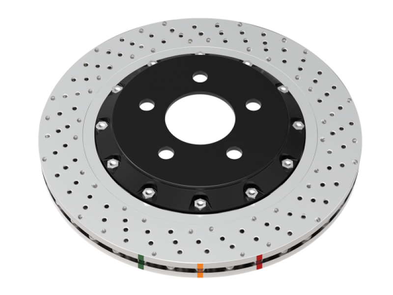 DBA 19+ Chevrolet Camaro ZL1 (w/ NAS Nuts) 5000 Series Cross Drilled & Dimpled KP Brake Rotor