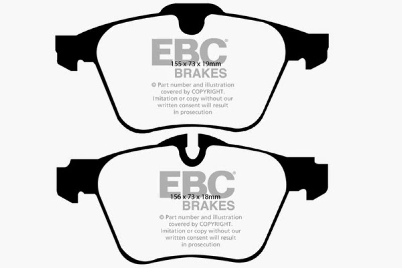 EBC 13-15 Jaguar XF 3.0 Supercharged Yellowstuff Front Brake Pads - 0