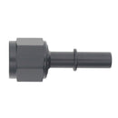 DeatschWerks 8AN Female Flare Swivel to 3/8in Male EFI Quick Disconnect - Anodized Matte Black-1