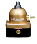Fuelab 515 EFI Adjustable FPR 25-90 PSI (2) -6AN In (1) -6AN Return - Gold-1