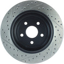 StopTech 12-15 Jeep Cherokee SRT8 Sport Slotted & Drilled Rear Driver Side Brake Rotor-3