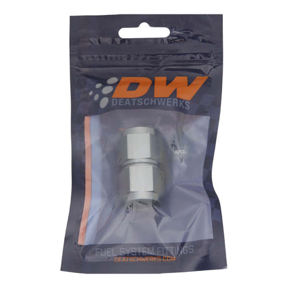 DeatschWerks 8AN Female Flare To 8AN Flare Female Swivel - Anodized Titanium